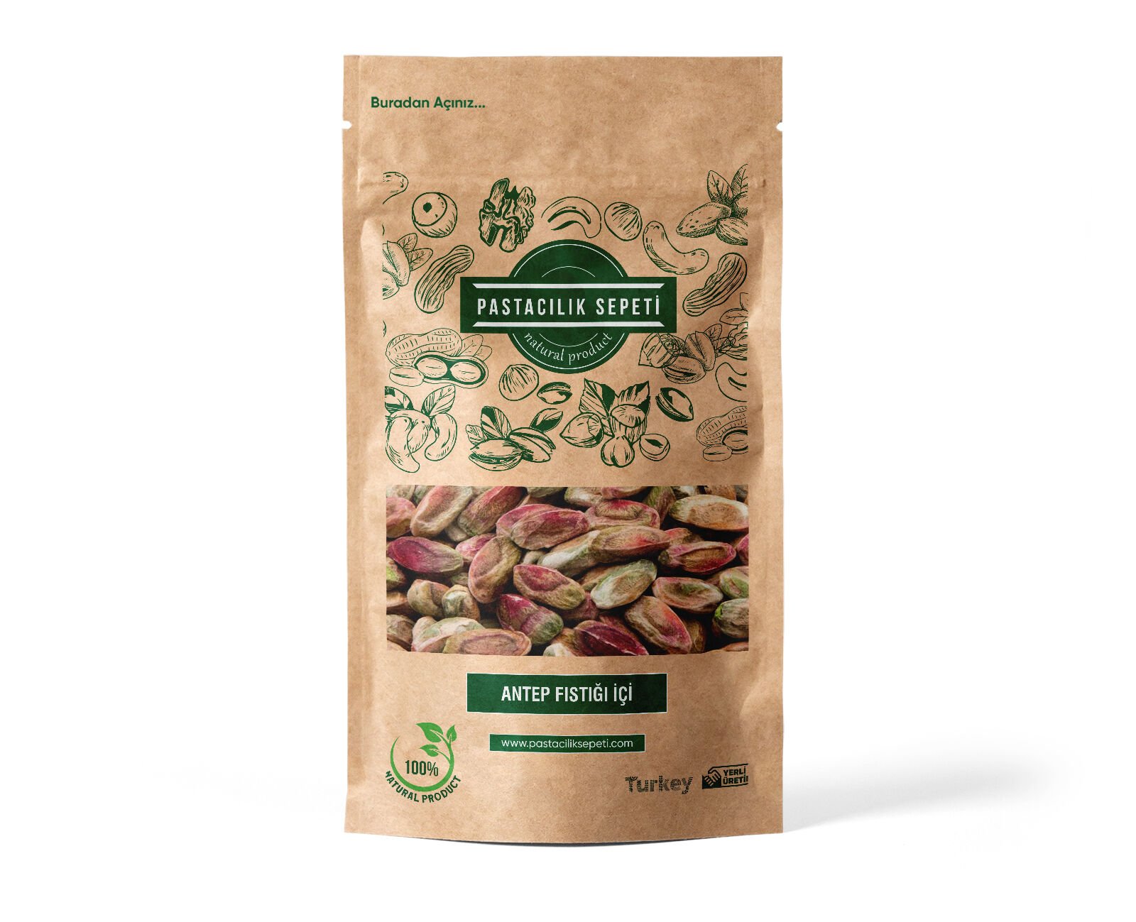 Antep Fıstığı İçi Boz 1 KG